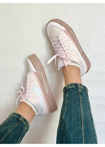 Розовые демисезонные кроссовки мужские nike court legacy lift pink найк коурт легаси No Brand