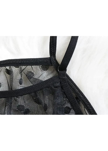 Черный демисезонный комплект женского белья нижней, которая изготовлена в модном дизайне. кружевной комплект нижнего белья прозрачный m, бордовый China