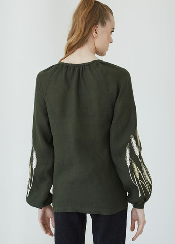 блузка женская 92-24/00 Едельвіка узор рисунок лен (317255666)