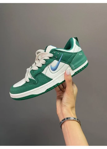 Цветные летние кроссовки nike sb dunk low malachite найк сб данк No Brand