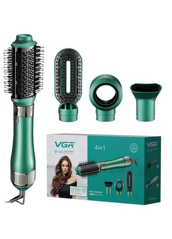 Фен гребінець для укладання волосся V-493, Фен потужний професійний, Фен електричний DK-434 з насадками VGR (351486413)
