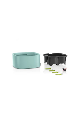 Умный горшок PILA GROWPOT Color 35 квадратный 35 x 17 см, Цвет Голубой Lechuza (388683841)