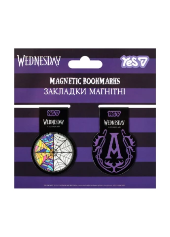 Закладка-магніт " " /708819/ "Wednesday Thing ", висікання, 2 шт (1/10/50) Yes (393558035)