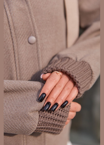 Кофейная демисезонная куртка MN