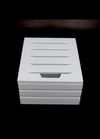 Інтер'єрний декоративний ящик з дерева Ашкелон зефір (ЯИД-001020) No Brand (328080727)