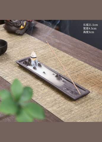 Мінімалістична аромалампа – підставка для аромаконусів та паличок "Спокій на вершині скель" + 20 аромаконусів у подарунок No Brand (325216324)