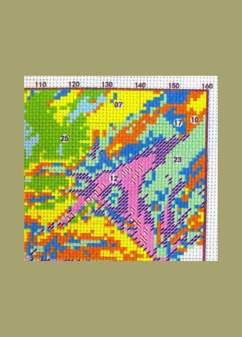 Набор для вышивания по нанесённой на канву схеме "Say goodbye".AIDA 14CT printed, 36*46 см Joy Sunday (313613368)