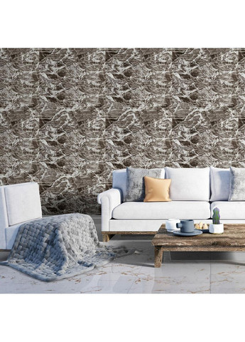 Самоклеюча декоративна 3D панель Камінь сіра рвана цегла700х770х3мм (158) SW-00000487 Sticker Wall (329894955)