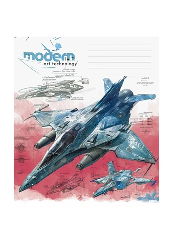 Тетрадь 24 л. линия " " / Modern Art Technology Школярик (342415494)
