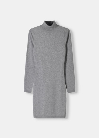 Сіра сукня Bershka однотонна