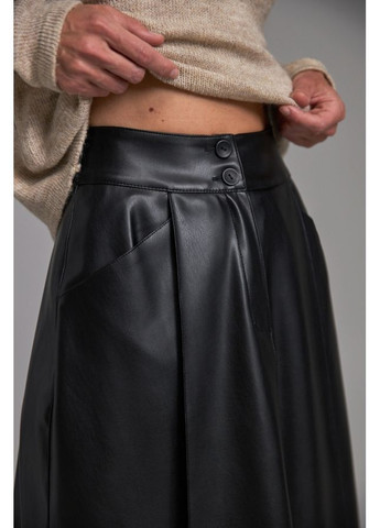 Черная юбка с карманами 3073 черный Triko Bakh