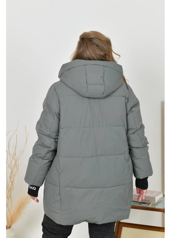 Серая зимняя стильная куртка No Brand