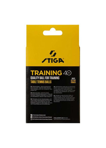 М'ячі для настільного тенісу Training ABS 12 шт Stiga (367600813)