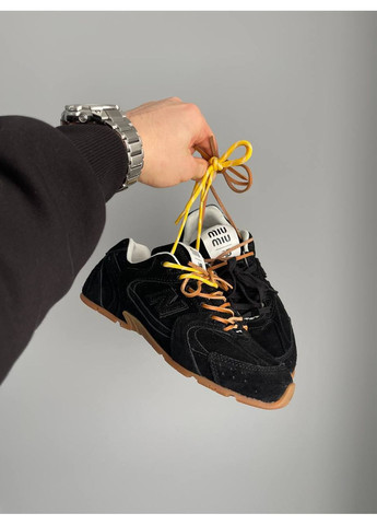 Кроссовки женские и мужские New Balance x Miu Miu 530 black | Нью Беланс 530 черные No Brand чёрные демисезоны (361081638)