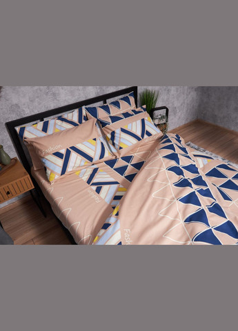 Комплект постільної білизни Полісатин Premium полуторний євро 160х220 наволочки 2х50х70 (MS-820002809) Moon&Star Fashion (286761728)