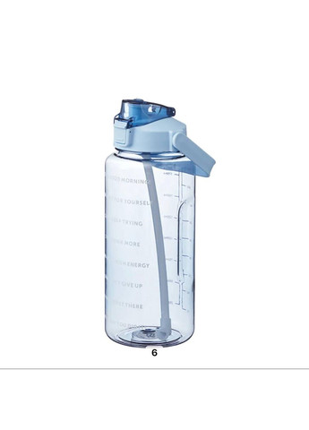 Голубая, пластиковая, замок поилки, с соломинкой, спортивная бутылка для воды. . No Brand (285766590)