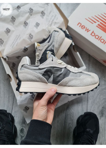 Серые демисезонные кроссовки мужские new balance 327 light grey нью беланс 327 No Brand