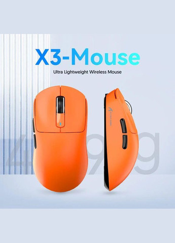 Бездротова мишка X3 Orange | Сенсор PAW3395 | 65 годин акум ATTACK SHARK (345627071)