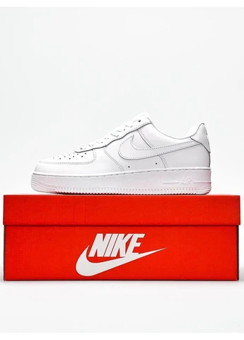 Білі літні кросівки nike air force 1 classic white 2 найк аір форс 1 No Brand
