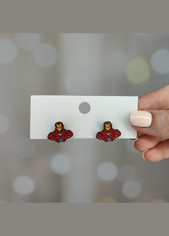 Сережки с супергероями Marvel Comics "Железный Человек, Iron Man" SureGeek (317046365)