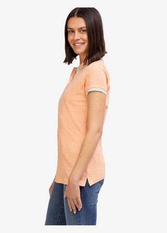 Жіноча футболка поло DOT PRINT POLO SHIRT L персикова U.S. Polo Assn. (286761234)