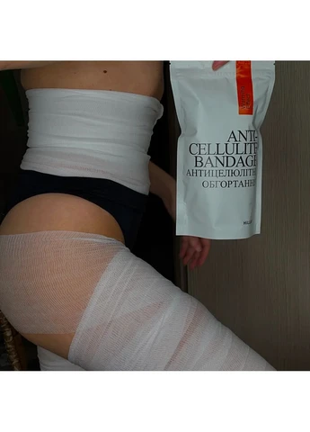 Комплекс розігріваючих антицелюлітних обгортань для тіла Anti-Cellulite Pro (10 уп,) Hillary (387178463)