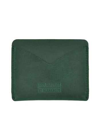 Шкіряна візитниця 5.0 зелена Crazy Horse (A-026219) BlankNote (328444735)