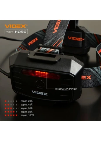 Налобный светодиодный фонарик VLF-H056 1400Lm 6500K Videx (399939002)
