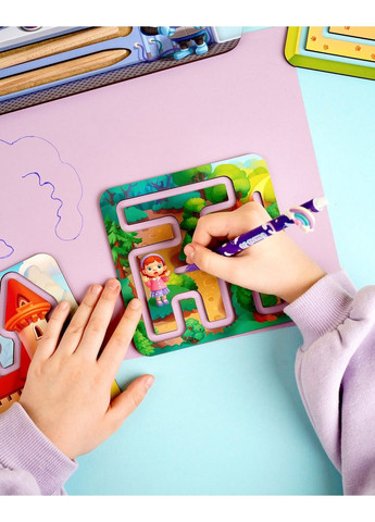 Межполушарные доски лабиринты Две руки с основой, стилусами и сменными трафаретами Ubumblebees (303133452)