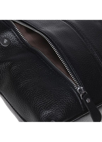 Сумка планшет через плече чоловіча із натуральної шкіри середня Чорний 37820 Borsa Leather (355245121)