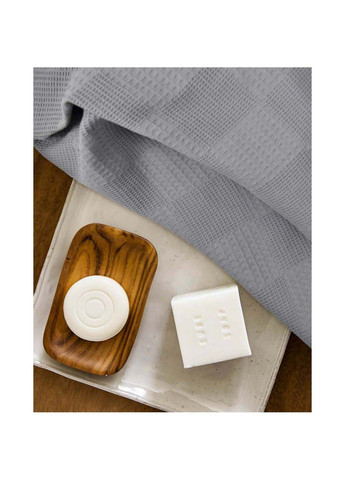 Полотенце Пике 75x95 см Cosas однотонный серый