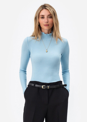 Елегантний лонгслів з хвилястим коміром - стійкою. SVTR (361361986)