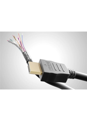 Кабель монітора подовжувач HDMI M/F (тато/мама) 1.5m HS+HEC+ARC D=6.0mm 4K@30Hz Gold Goobay (369645313)