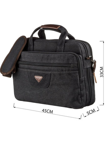 Сумка текстильная для ноутбука 20182 Черная Vintage (331910478)