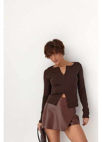 Приталенный лонг на молнии Lurex (369776122)