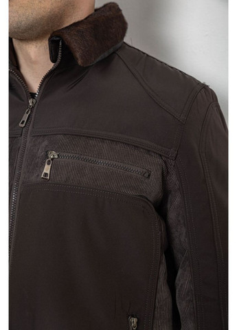 Темно-коричневая демисезонная куртка мужская демисезонная Ager 244R1128