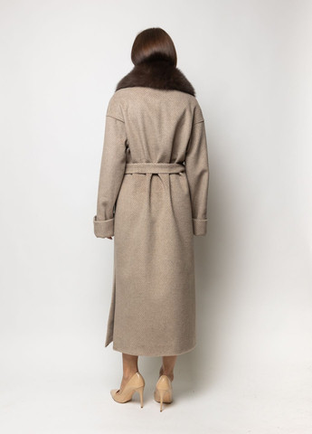 Бежеве демісезонне Каталея беж+хутро O`zona milano