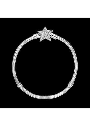 Срібний Браслет Пандора з асиметричною застібкою-зіркою 599639C01 Kabluchka (355347419)