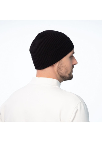 Шапка по голові чоловіча котон чорна MAUD 232-212 LuckyLOOK 232-212M (322792170)