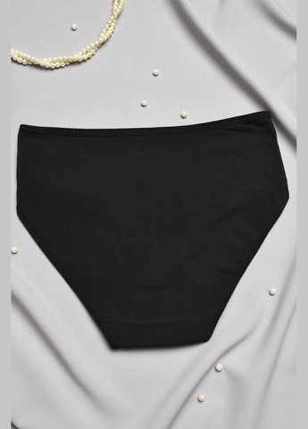 Трусы женские полубатальные чёрного цвета Let's Shop (317638214)