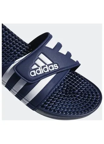 Темно-синие шлепанцы adidas тёмно-синий 2/3 синтетика с массажной стелькой No Brand