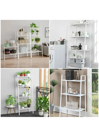 Стеллаж-этажёрка двухярусный из металла белый 60*26*60см (3DPanda-2102) Sticker Wall (323155448)