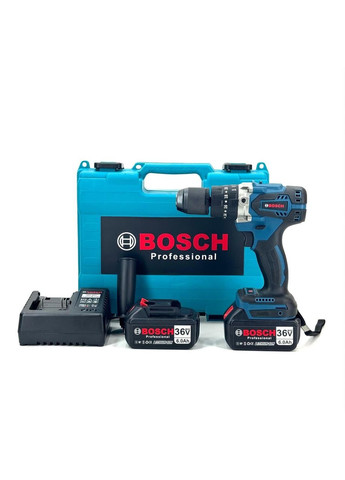 Мощный БЕСЩЕТКОВЫЙ ударный шуруповерт GSB 36-2LI (36V 6.0AH) Шуруповерт аккумуляторный беспроводной БОШ Bosch (368682177)