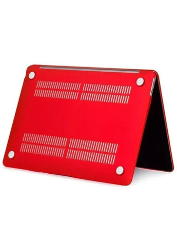 Чохол-накладка для MacBook Air M1 13,3" (A1932 / A2179 / A2337) Red matte матовий надтонкий пластик Hardshell (369511597)