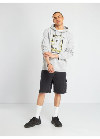 Худи флис,серый с принтом, Kiabi (364313724)