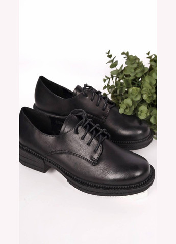 Loretta Туфлі жіночі чорні на шнурівці броги чорний з штучна шкіра, китай — демісезон (328265019)