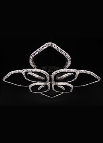 Люстра світлодіодна стельова LED світильник для квартири на стелю лед з пультом 25746 Чорний 10х53х71 см. Sunnysky (364766753)