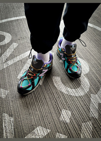 Черные всесезонные кроссовки мужские new balance 610 x bodega multicolor black blue | нью беланс 610 черные синие No Brand