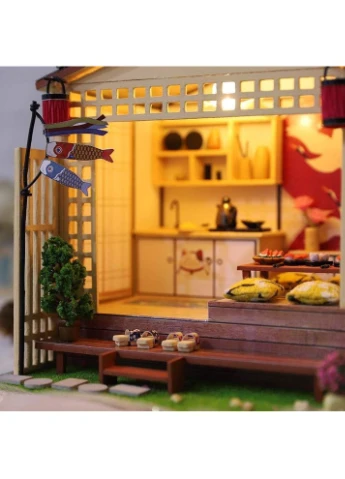 Румбокс Гостиная в японском стиле Интерьерный конструктор Roombox Miniature of Chinese hall DIY J-011 No Brand (362453270)