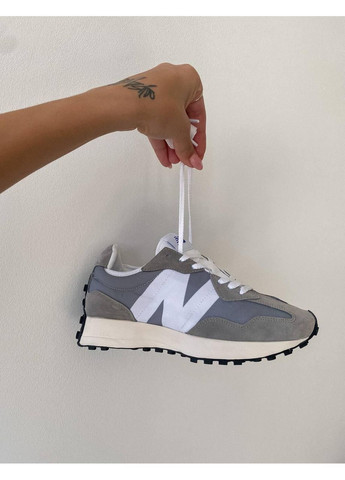 КРОСІВКИ ЖІНОЧІ NEW BALANCE 327 GREY WHITE НЬЮ БЕЛАНС 327 No Brand сірі демісезони (367178117)
